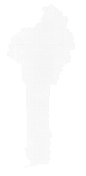 benin dotted map