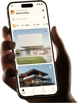 HIREMI mobile app shown on a smartphone